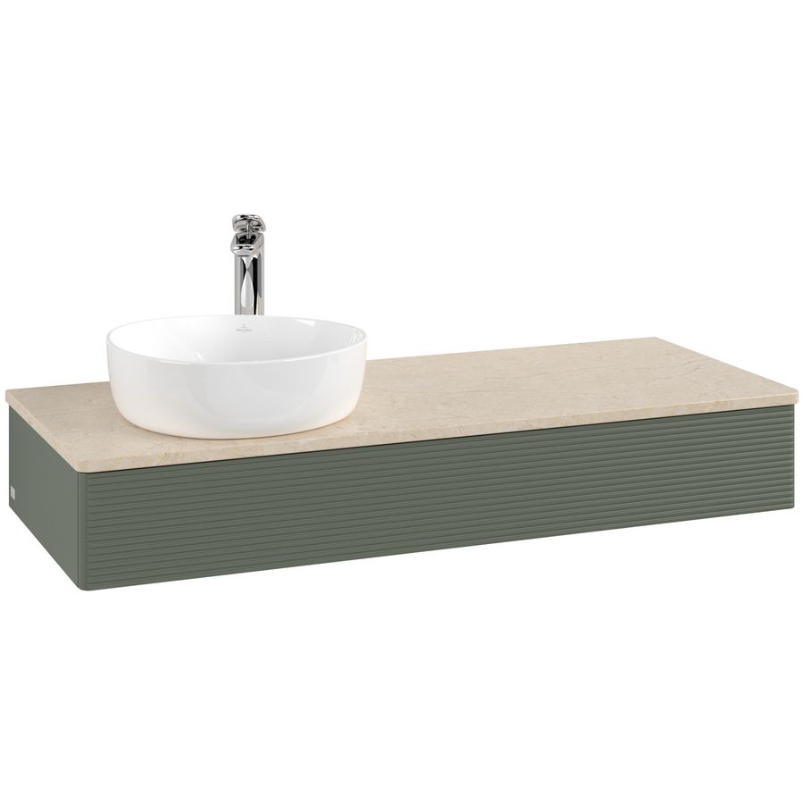 Wastafelonderkast Antao 1200x190x500mm L.Green Matt Lacquer K11153HL