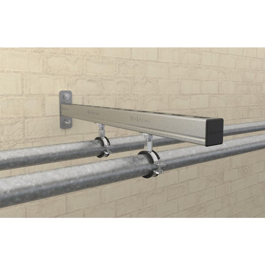 Pijpbeugel met snelsluiting+rubber inlage FGRS PLUS 20-24mm M8/M10