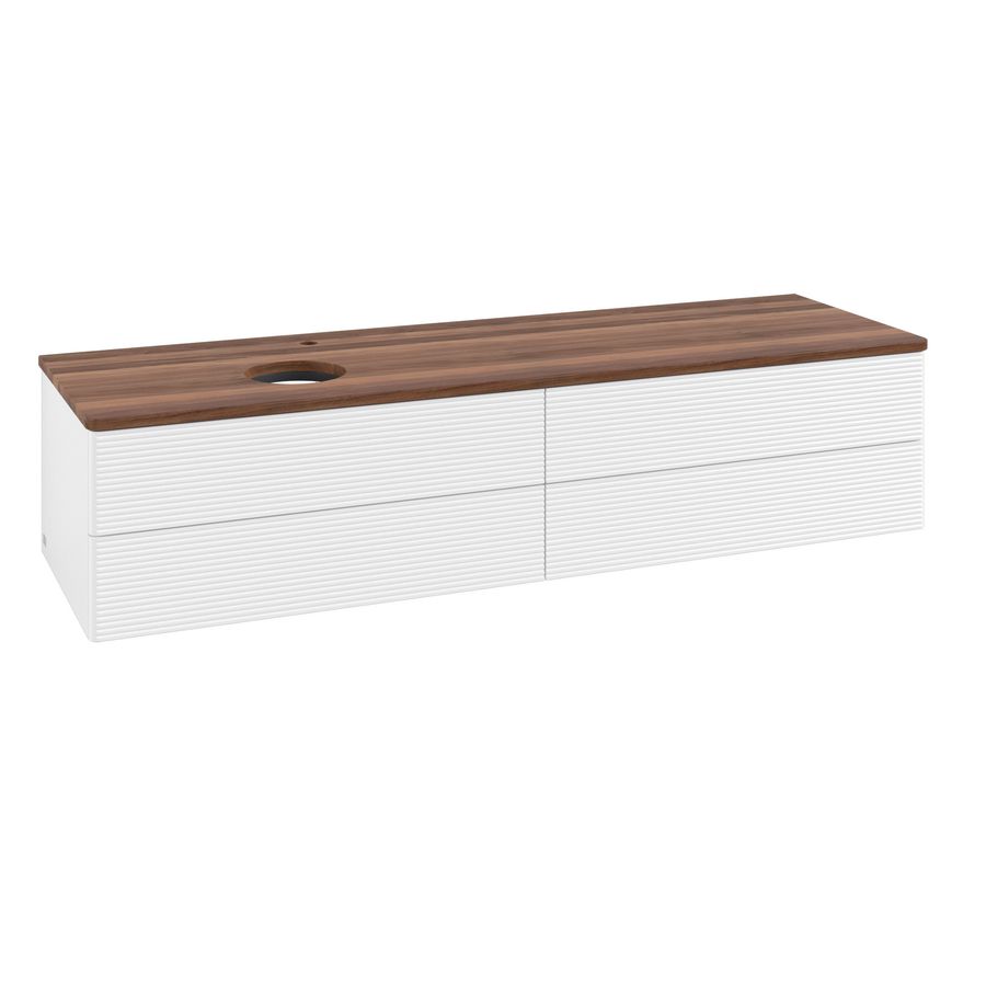 Wastafelonderkast Antao 1600x360x500mm White Matt Lacquer K26152MT
