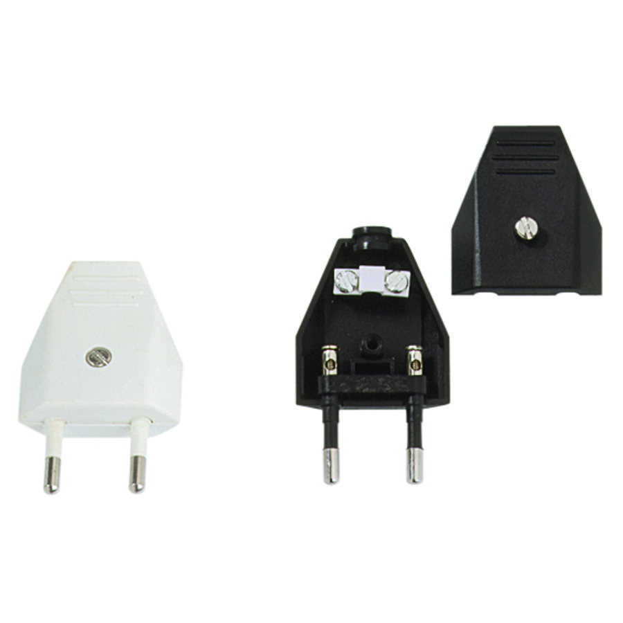 Eurostekker 2,5A/250V wit