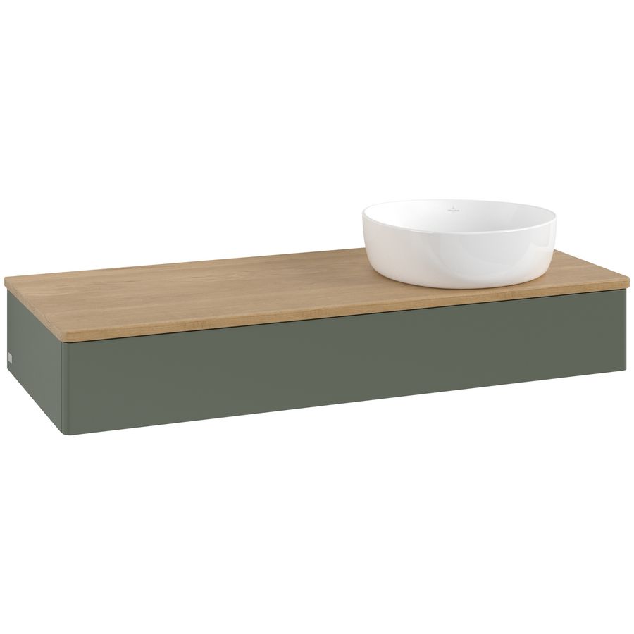 Wastafelonderkast Antao 1200x190x500mm L.Green Matt Lacquer K12011HL