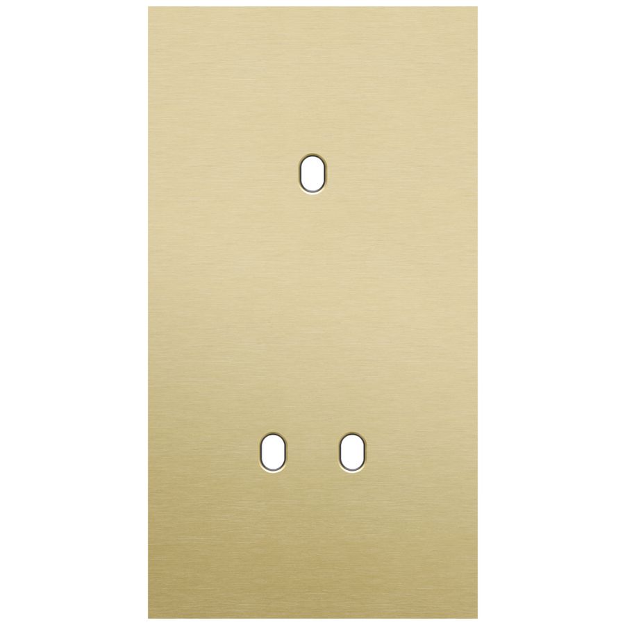 Tweevoudige afdekpl. verticaal 71mm centerafstand een enkelv