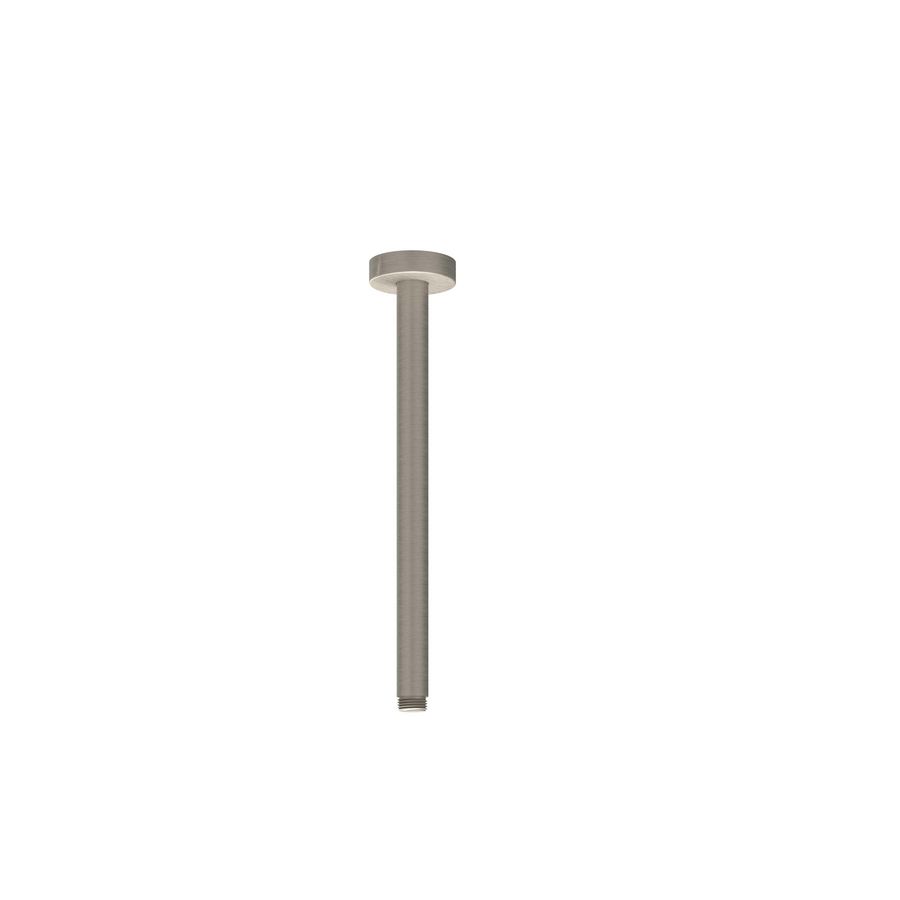 Plafondbuis / douchearm plafond 30cm 1/2" geborsteld nickel