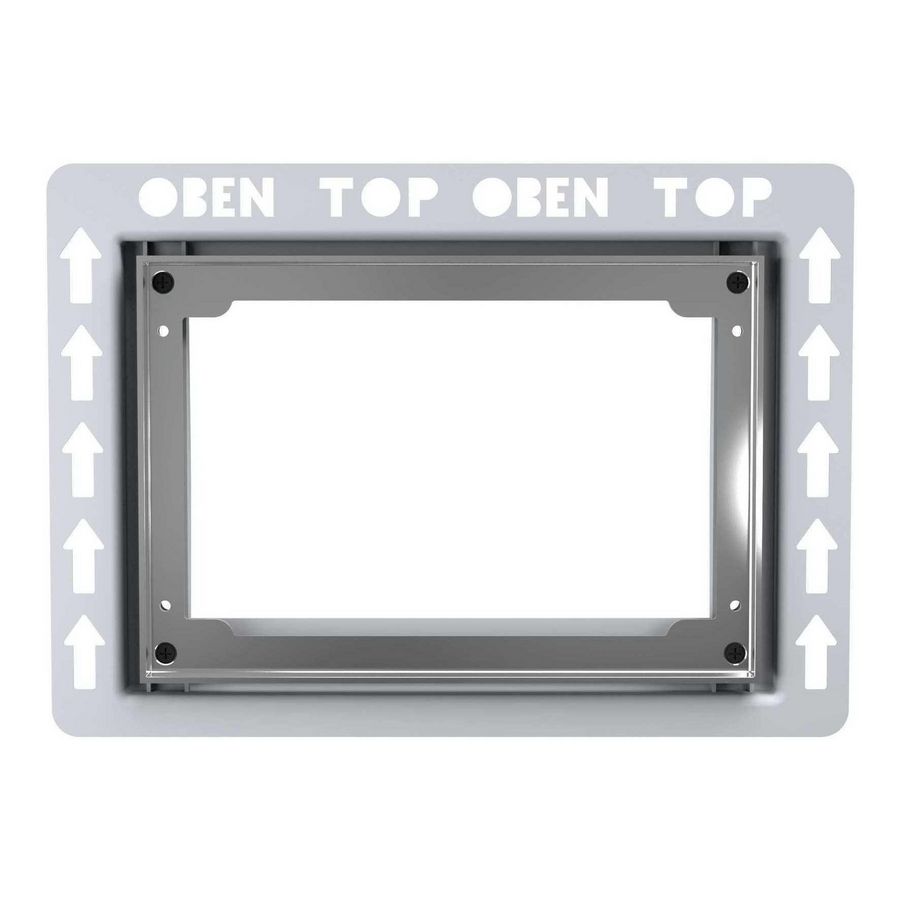 Inbouwramen bedieningsplaten Type I chroom glans