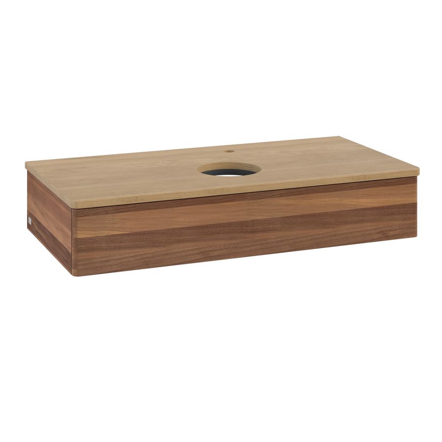 Wastafelonderkast Antao 1000x190x500mm Warm Walnut L09051HM