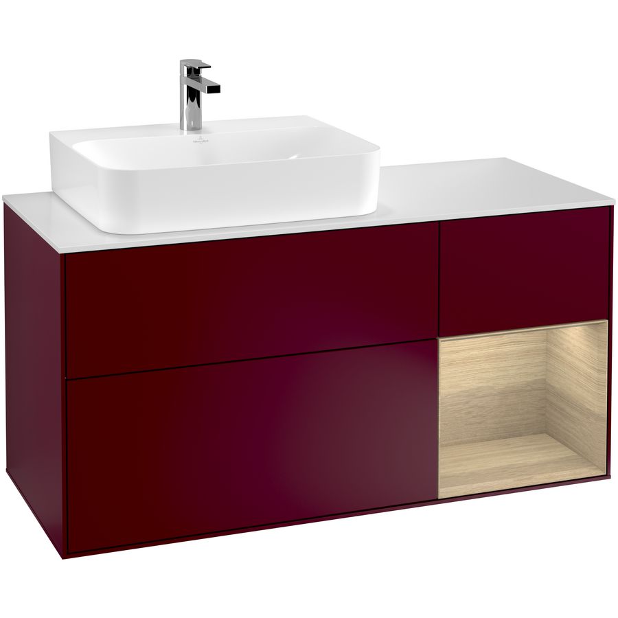 Wastafelonderkast Finion 1200x603x501mm Peony Matt Lacquer G151PCHB
