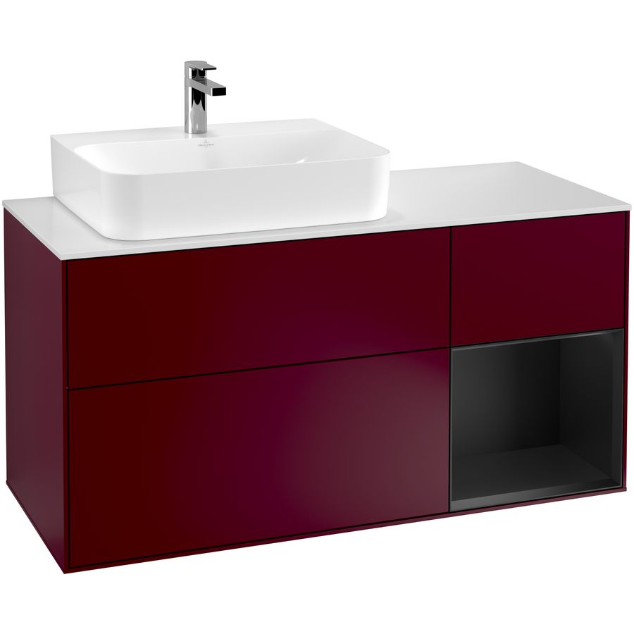 Wastafelonderkast Finion 1200x603x501mm Peony Matt Lacquer G151PDHB