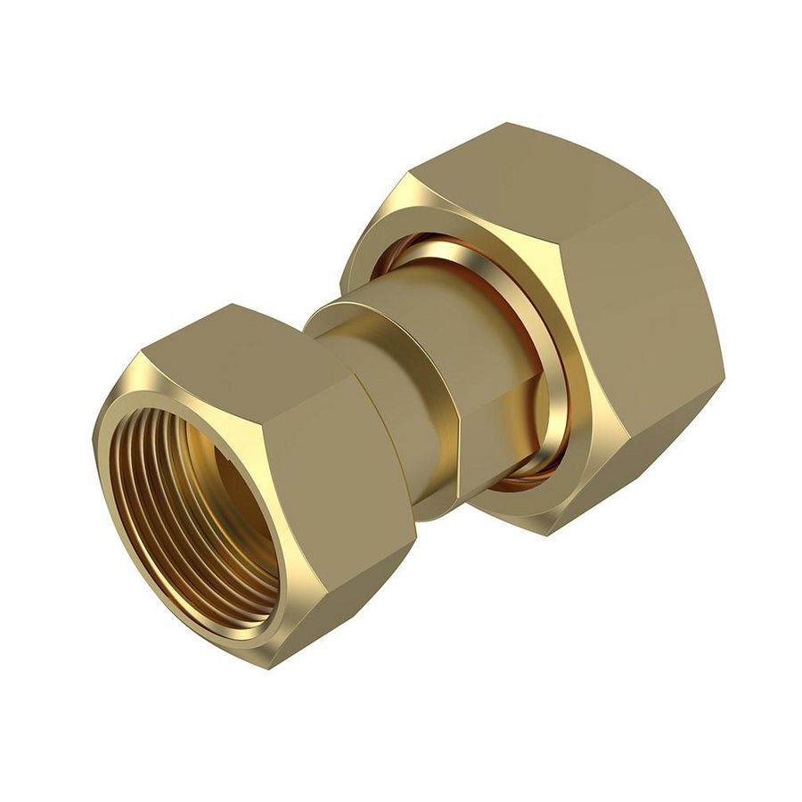 Tussenkoppeling watermeter 3-dlg DN15 1" wartelmoer x 3/