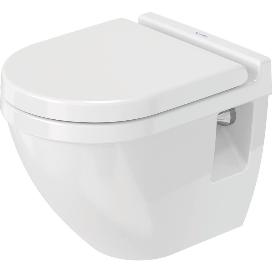 STARCK 3 #220209 wandcloset verkort 480mm wit diepspoel gesloten 3ltr./4,5ltr. (excl. zitting)