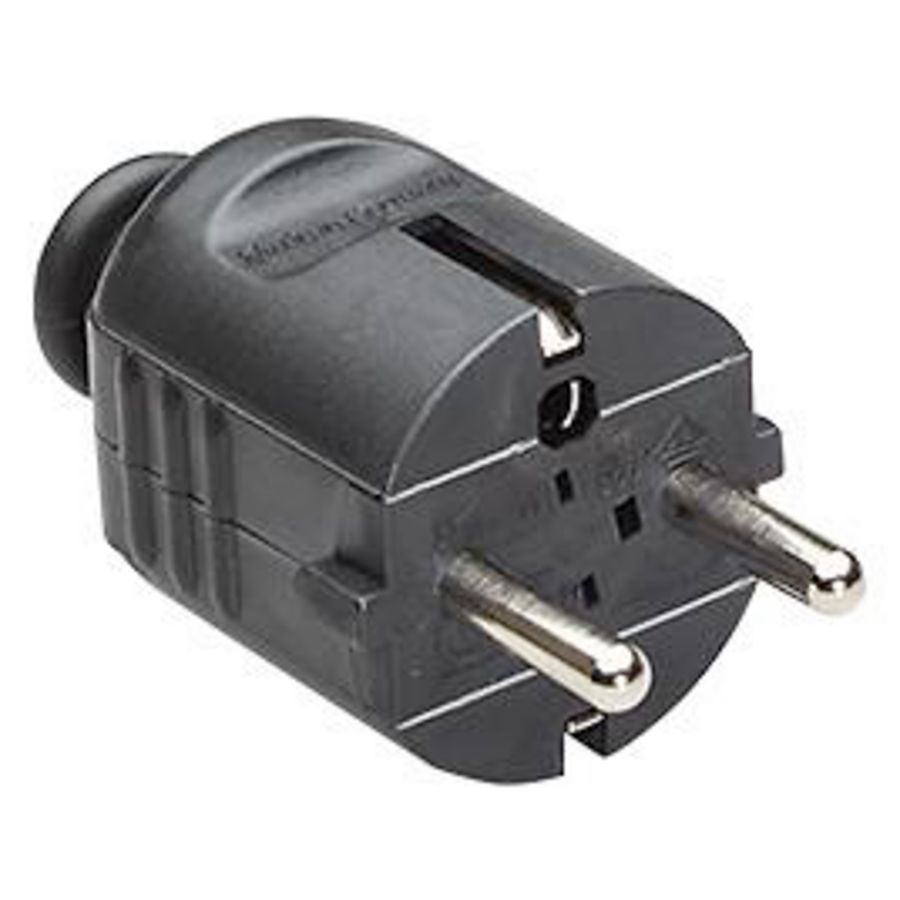 Centrale stekker zwart