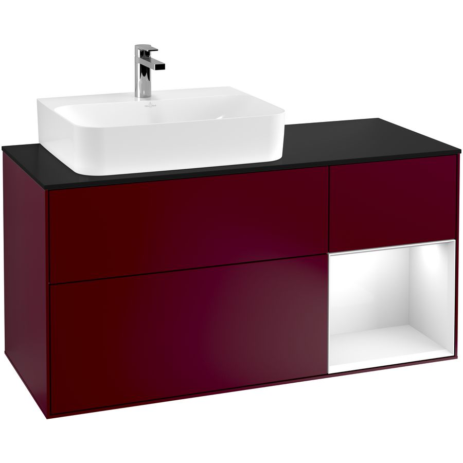 Wastafelonderkast Finion 1200x603x501mm Peony Matt Lacquer G152GFHB