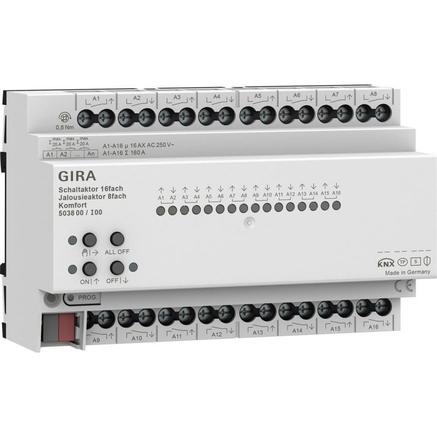 Schakelactor / jaloezieactor 16-v/8-v 16 A DIN-rail Kmf KNX Secure
