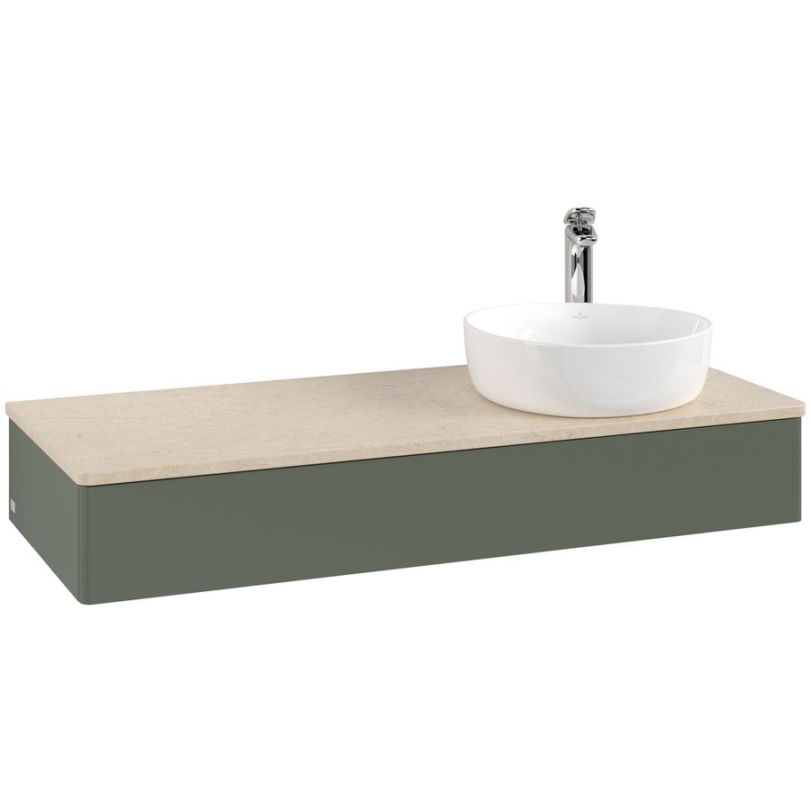 Wastafelonderkast Antao 1200x190x500mm L.Green Matt Lacquer K12053HL