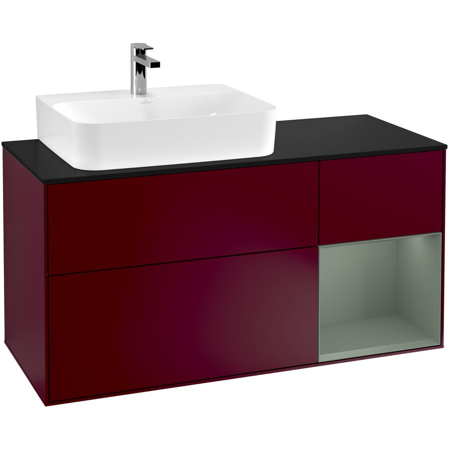 Wastafelonderkast Finion 1200x603x501mm Peony Matt Lacquer G152GMHB