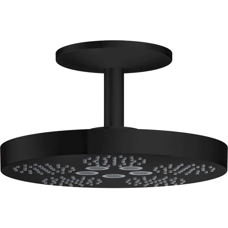 AXOR One hoofddouche 280 2 straalsoorten plafondaansluiting mat zwart
