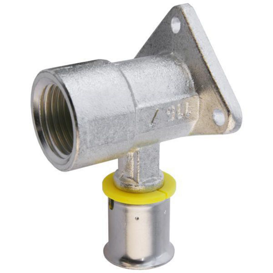 Muurplaat pers TIGRIS Gas M1 16x1/2"bn.dr.