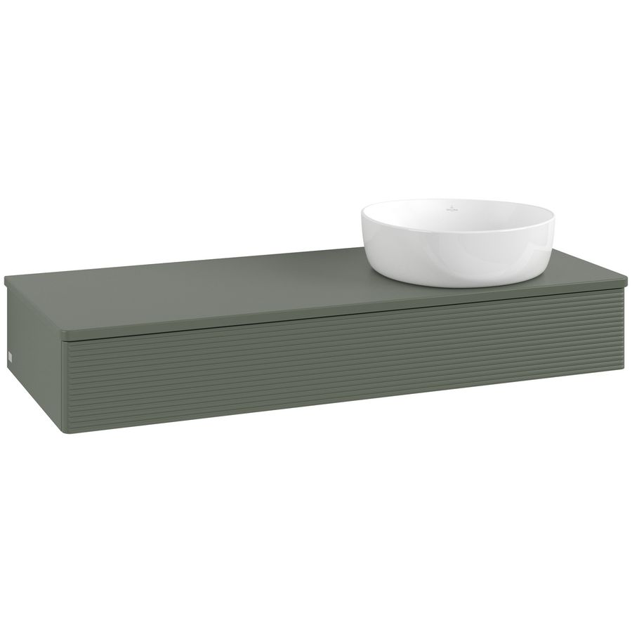 Wastafelonderkast Antao 1200x190x500mm L.Green Matt Lacquer K12110HL