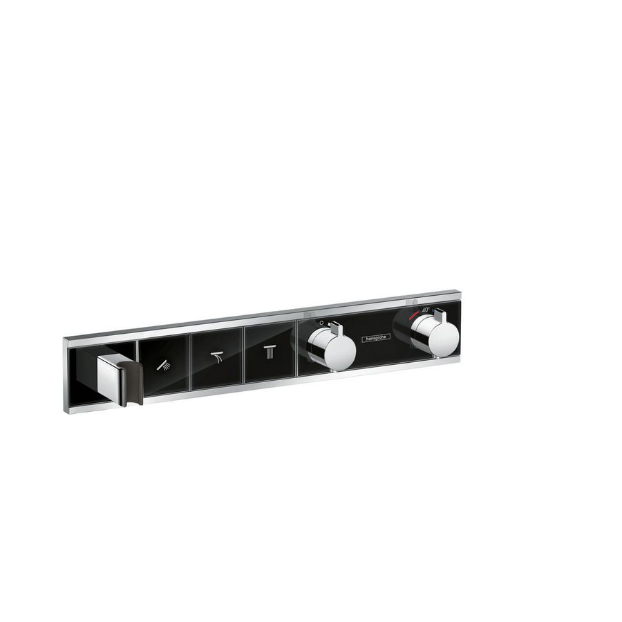 Afbouwdeel inbouwthermostaat RainSelect 3 functies 26l/min. zwart/chroom