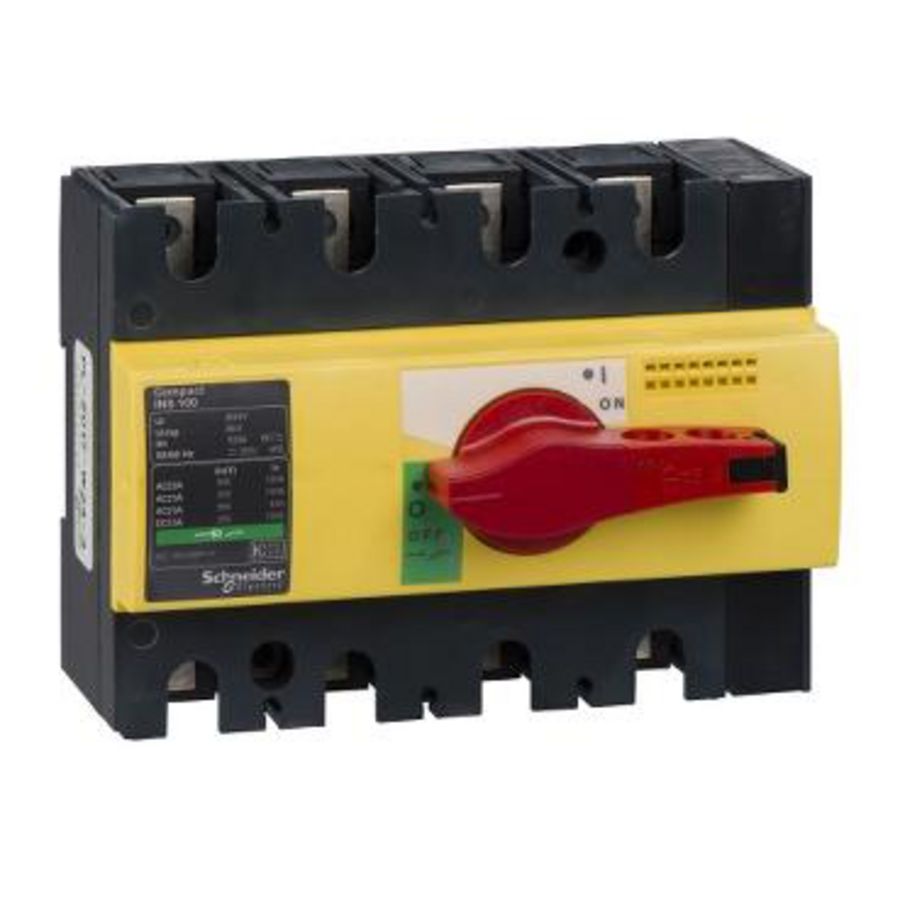Lastscheider Vast Rood/Geel ComPact INS100 3P