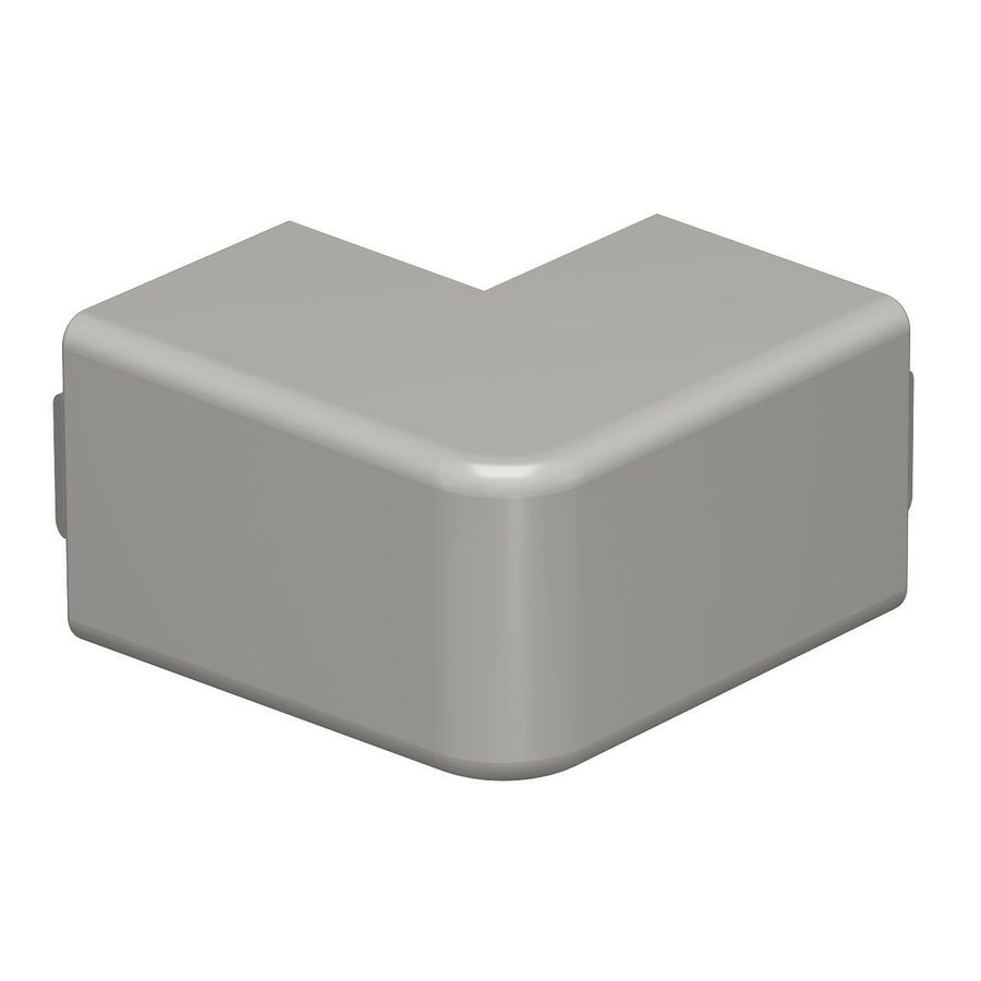 Buitenhoek 30x30mm polyvinylchlorid steengrijs VVE=4