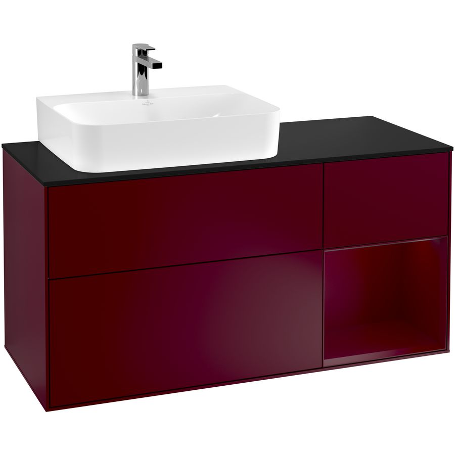 Wastafelonderkast Finion 1200x603x501mm Peony Matt Lacquer G152HBHB