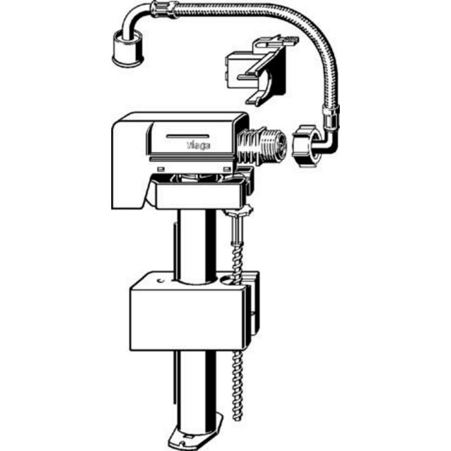 Vulventielset kunststof/geel/grijs