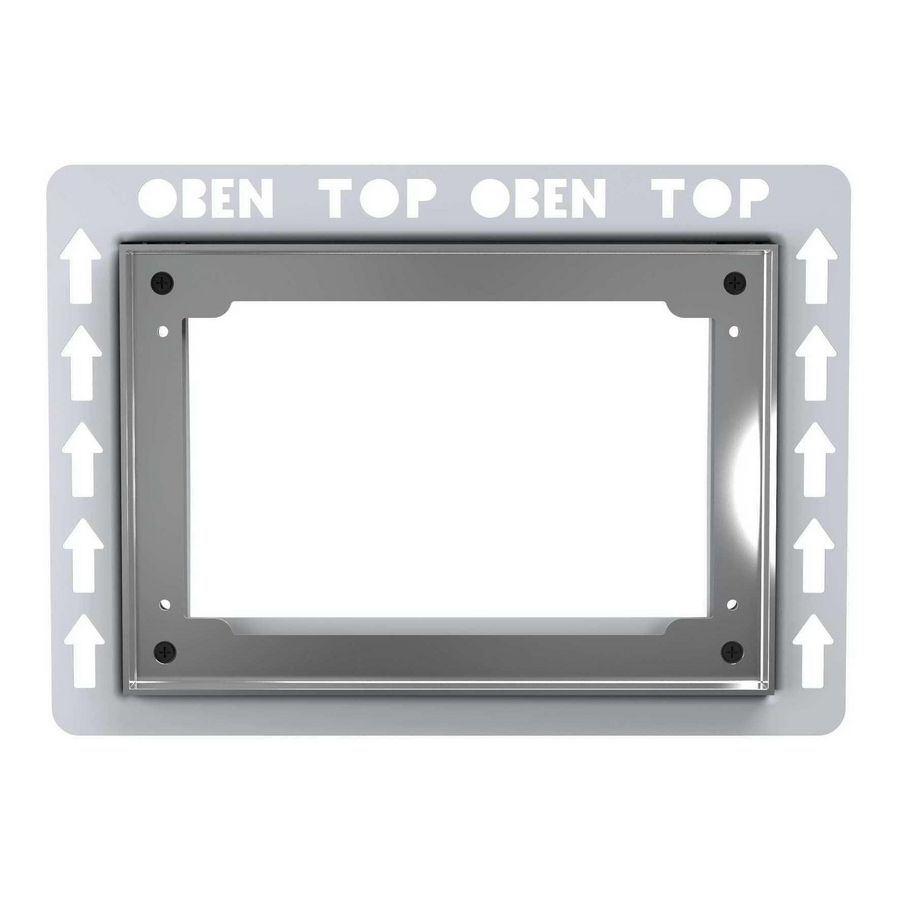 Inbouwramen bedieningsplaten Type II chroom glans