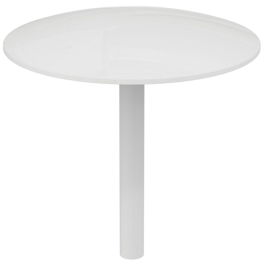 Round afvoerafdekking bad glanzend wit