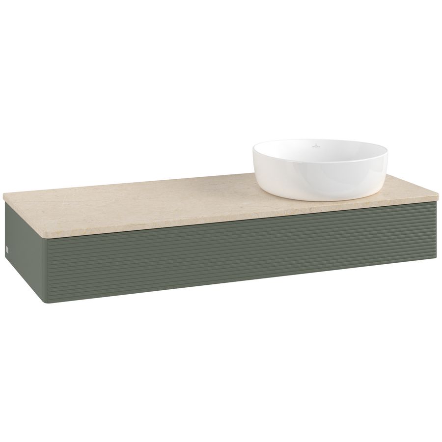 Wastafelonderkast Antao 1200x190x500mm L.Green Matt Lacquer K12113HL