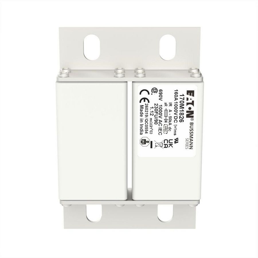 Zekeringelement FUSE 160A 1000V DC IEC aR 230FU/90 VVE=6
