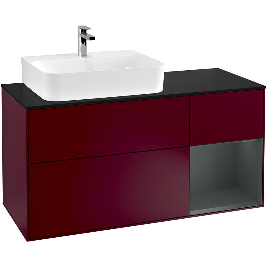 Wastafelonderkast Finion 1200x603x501mm Peony Matt Lacquer G152HGHB