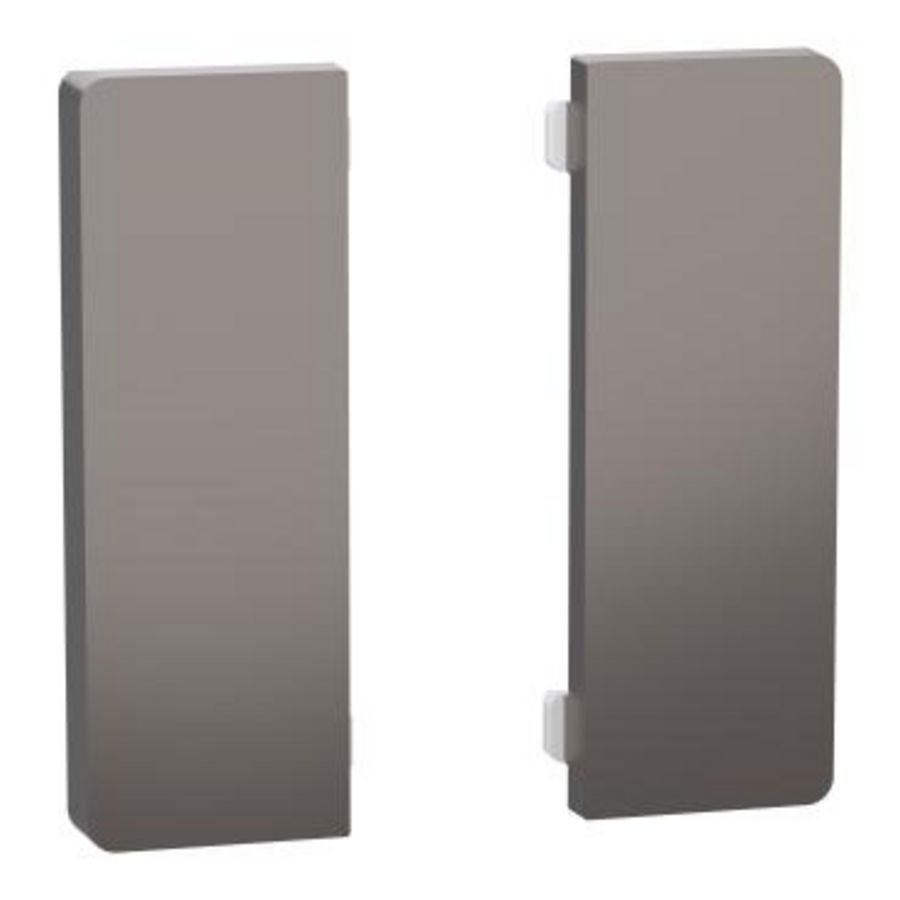 KNX-drukknop System D 2g knop nikkel tbv KNX Push Button Dyn