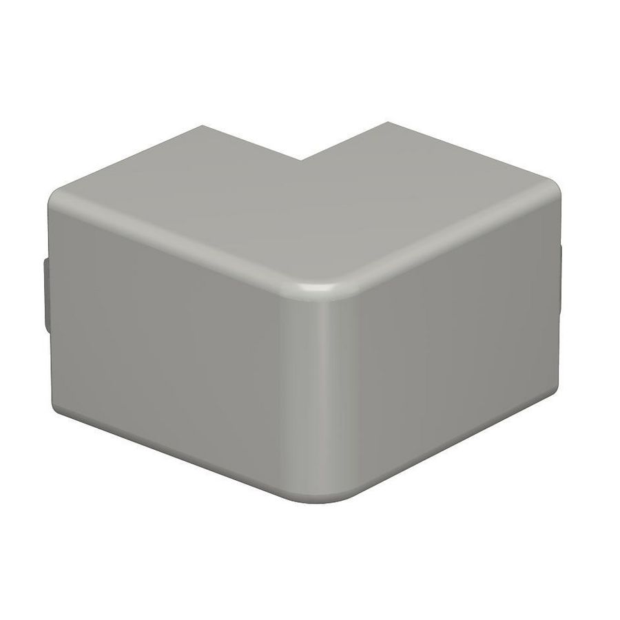 Buitenhoek 40x40mm polyvinylchlorid steengrijs VVE=4
