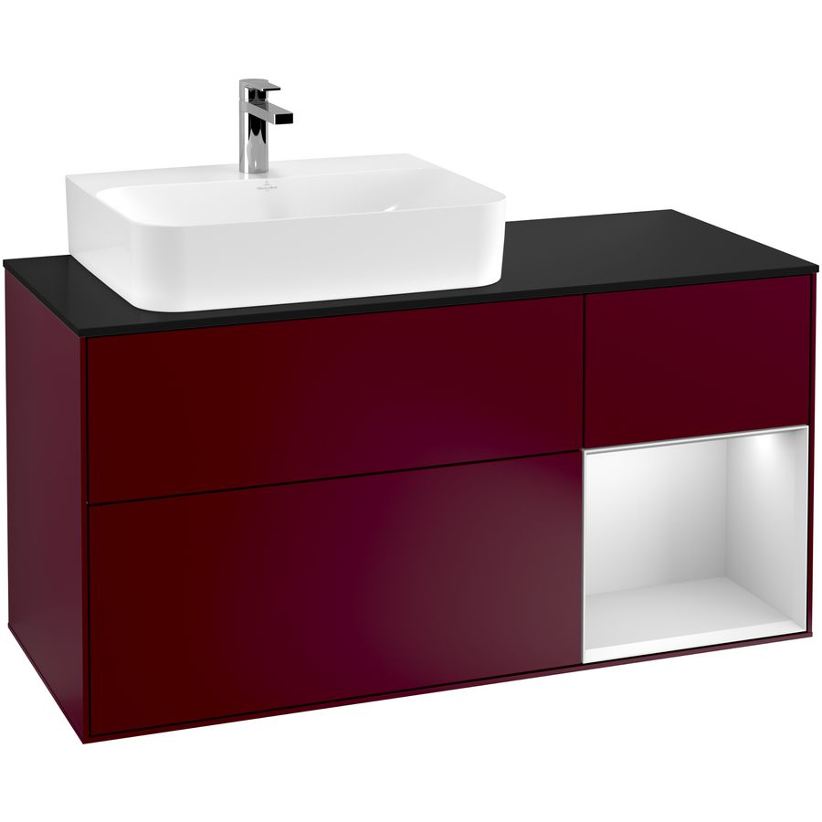 Wastafelonderkast Finion 1200x603x501mm Peony Matt Lacquer G152MTHB
