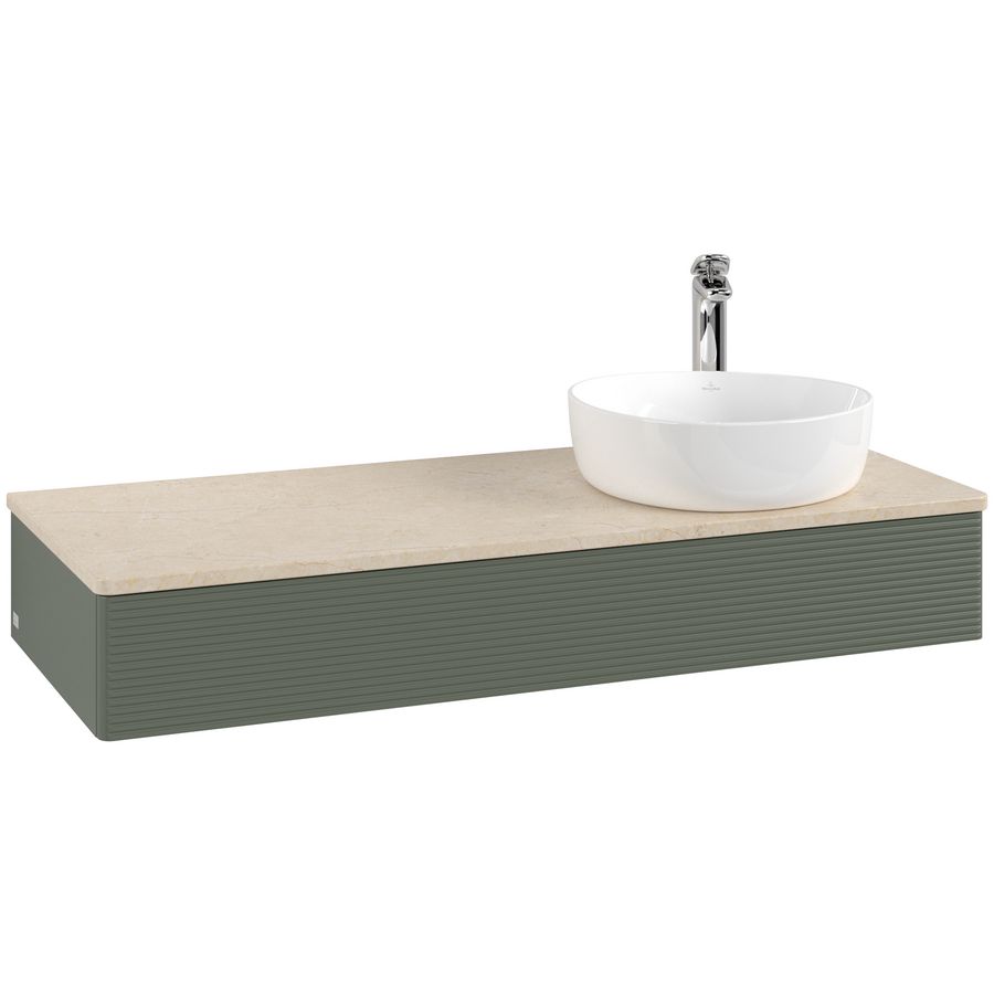 Wastafelonderkast Antao 1200x190x500mm L.Green Matt Lacquer K12153HL
