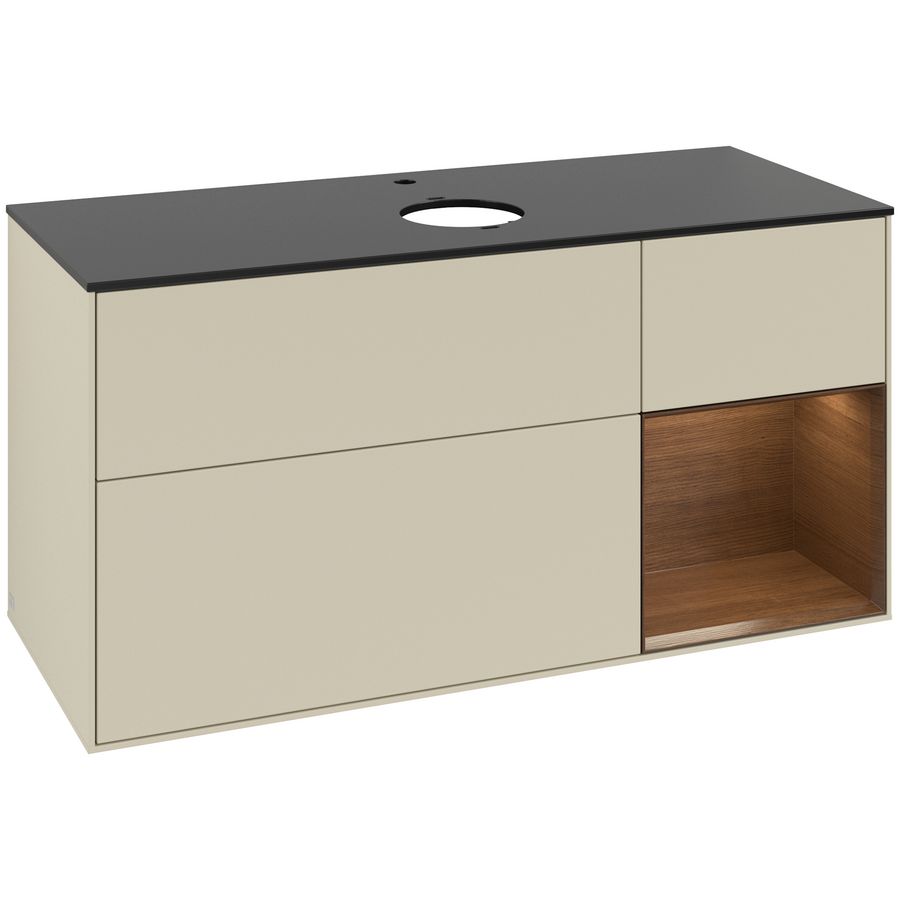 Wastafelonderkast Finion 1200x603x501mm S.Grey Matt Lacquer G832GNHJ