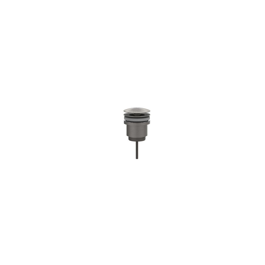 Design afvoerplug 1.1/4" always open geborsteld metal black PVD