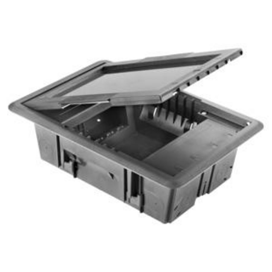 ONDERVLOERCONTACTDOOS - MET HOL DEKSEL - 10 MODULE SYSTEM