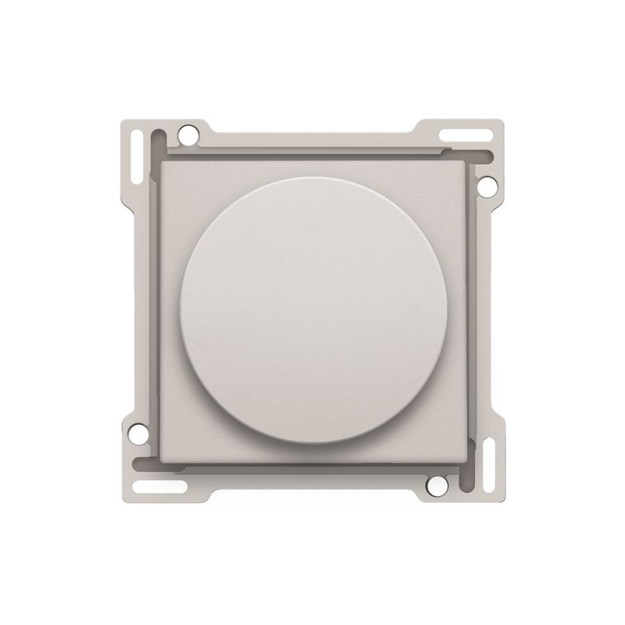 Afwerkingsset draaiknopdimmer/snelh.reg. incl.draaikn l.grey