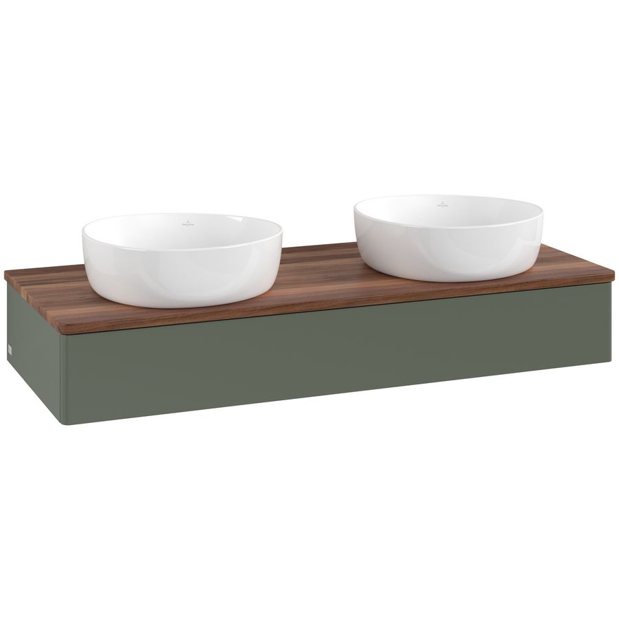 Wastafelonderkast Antao 1200x190x500mm L.Green Matt Lacquer K13012HL