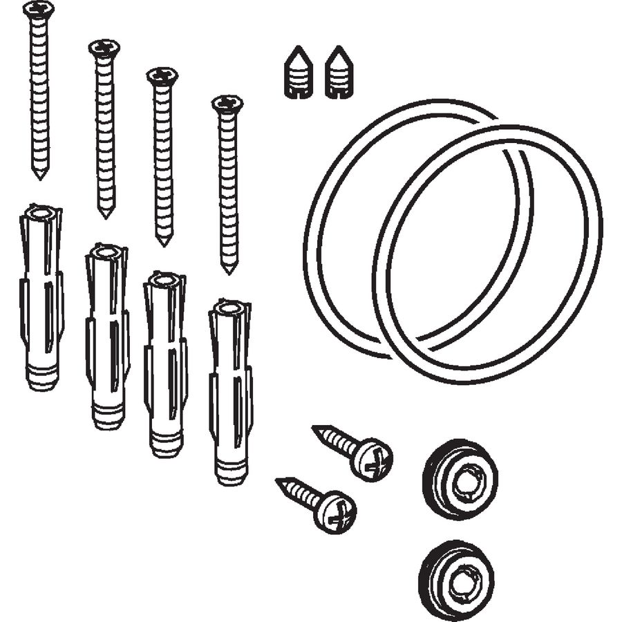 Schroeven, O-ringen, regelaarset