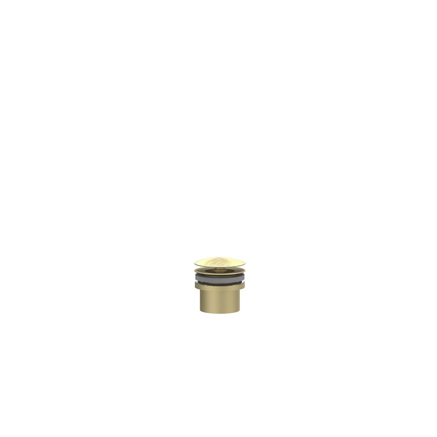 Design afvoerplug 1.1/4" always open rvs geborsteld mat goud