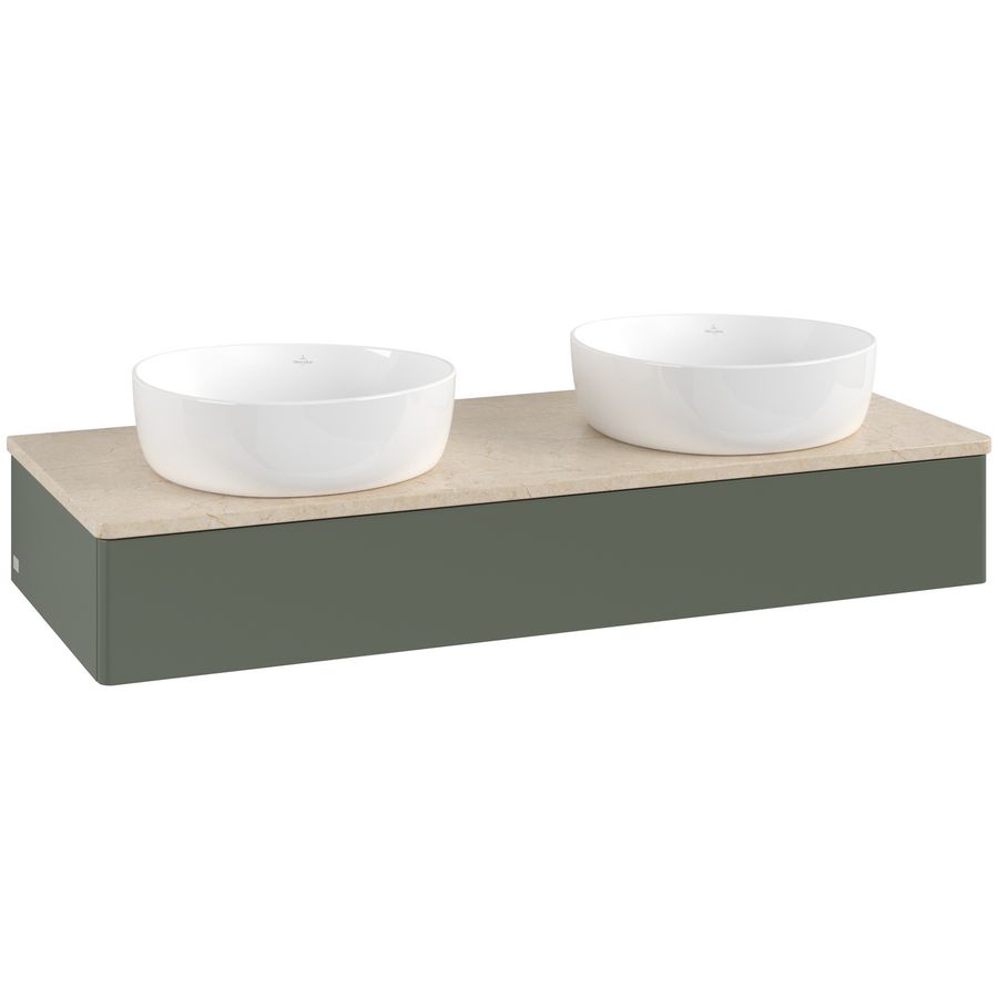 Wastafelonderkast Antao 1200x190x500mm L.Green Matt Lacquer K13013HL