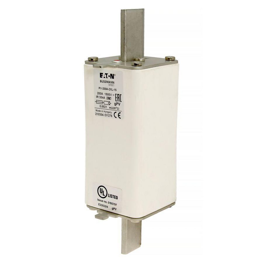 Zekering hoge snelheid 200A DC 1500V 33kA 2XL 61x205mm gP