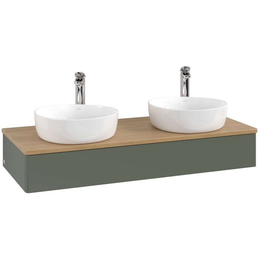 Wastafelonderkast Antao 1200x190x500mm L.Green Matt Lacquer K13051HL
