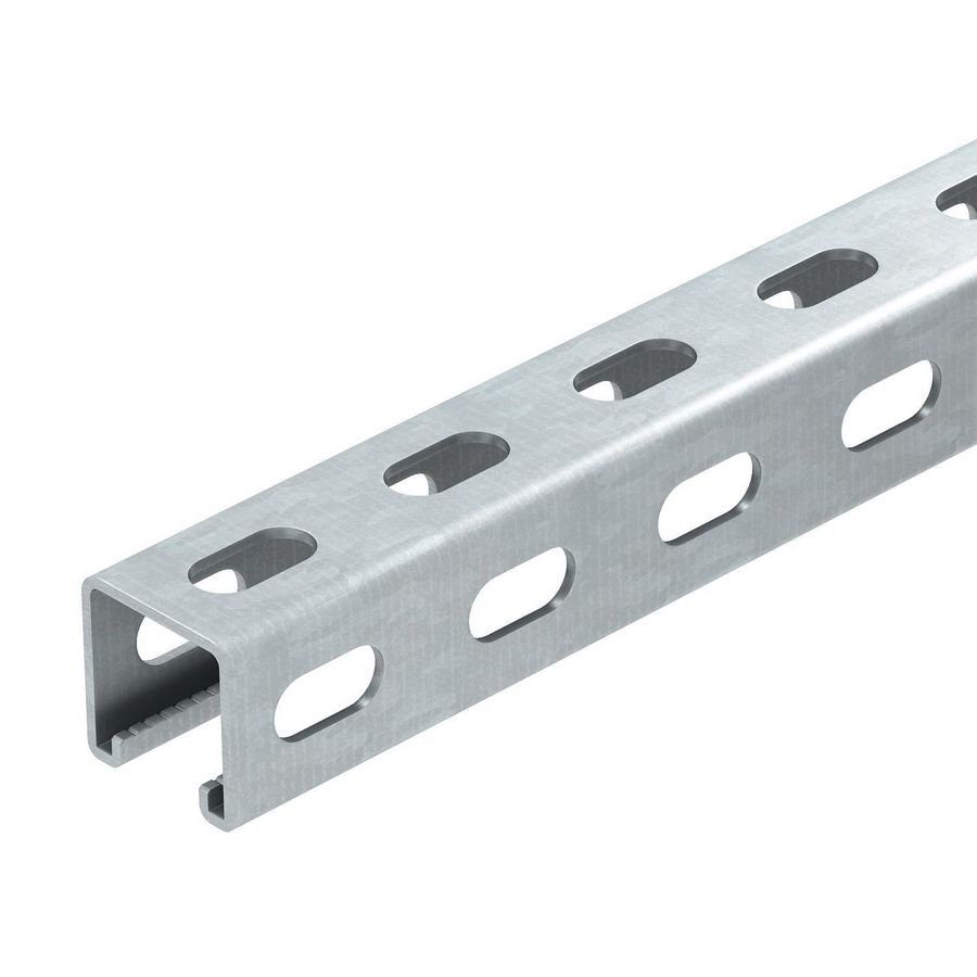 Lengte a 1m. profielrail zijperforatie sleuf 22mm 41x41mm 1122479