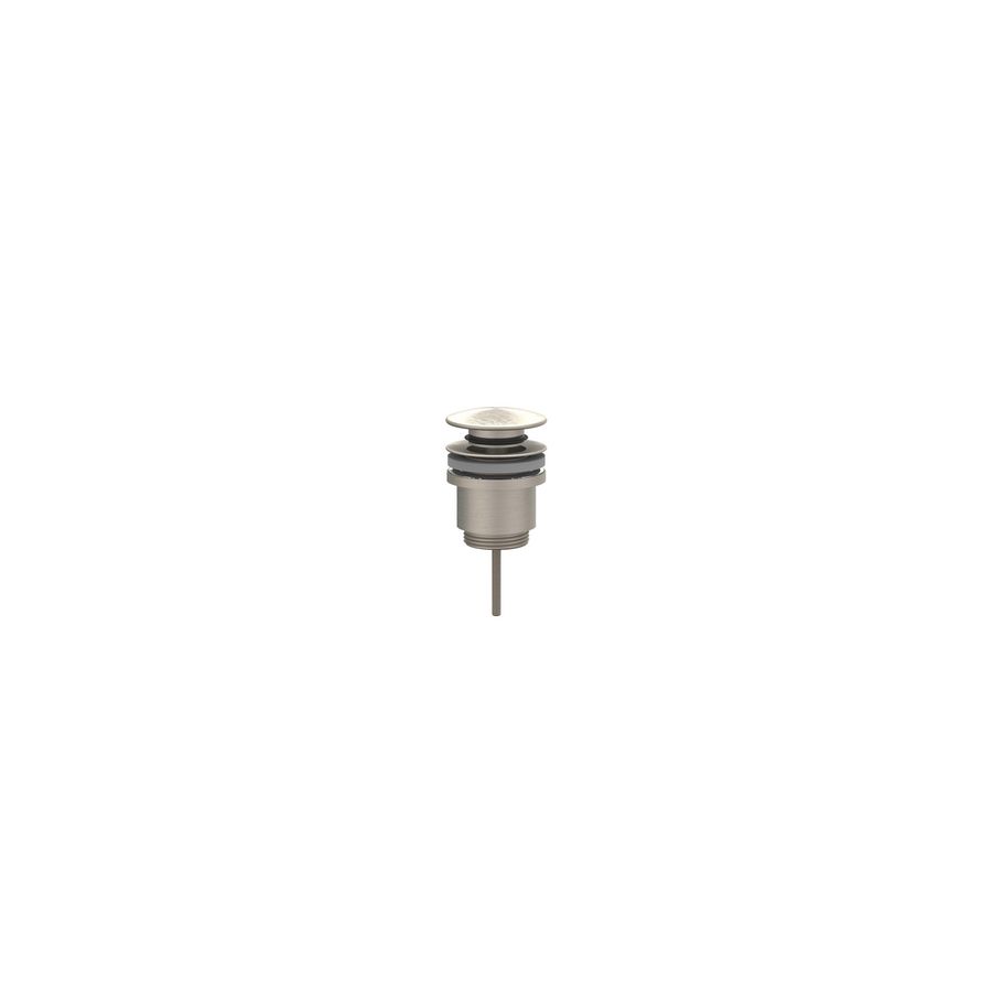 Design afvoerplug 1.1/4" stop&go geborsteld nickel