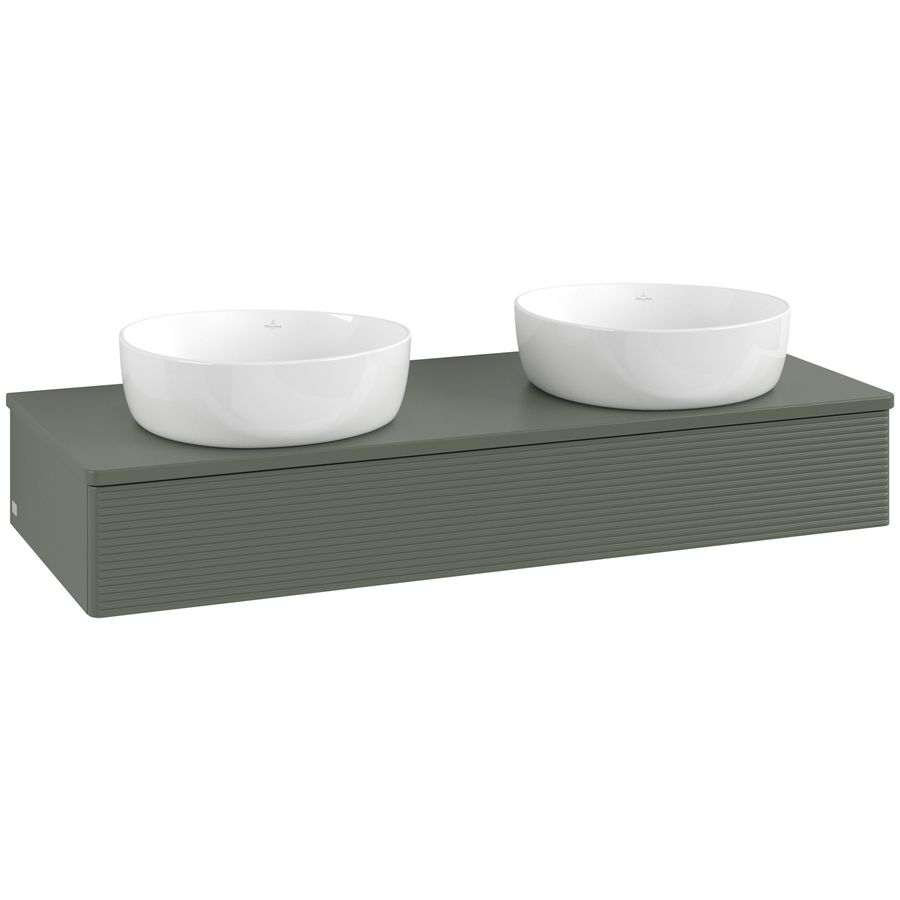 Wastafelonderkast Antao 1200x190x500mm L.Green Matt Lacquer K13110HL