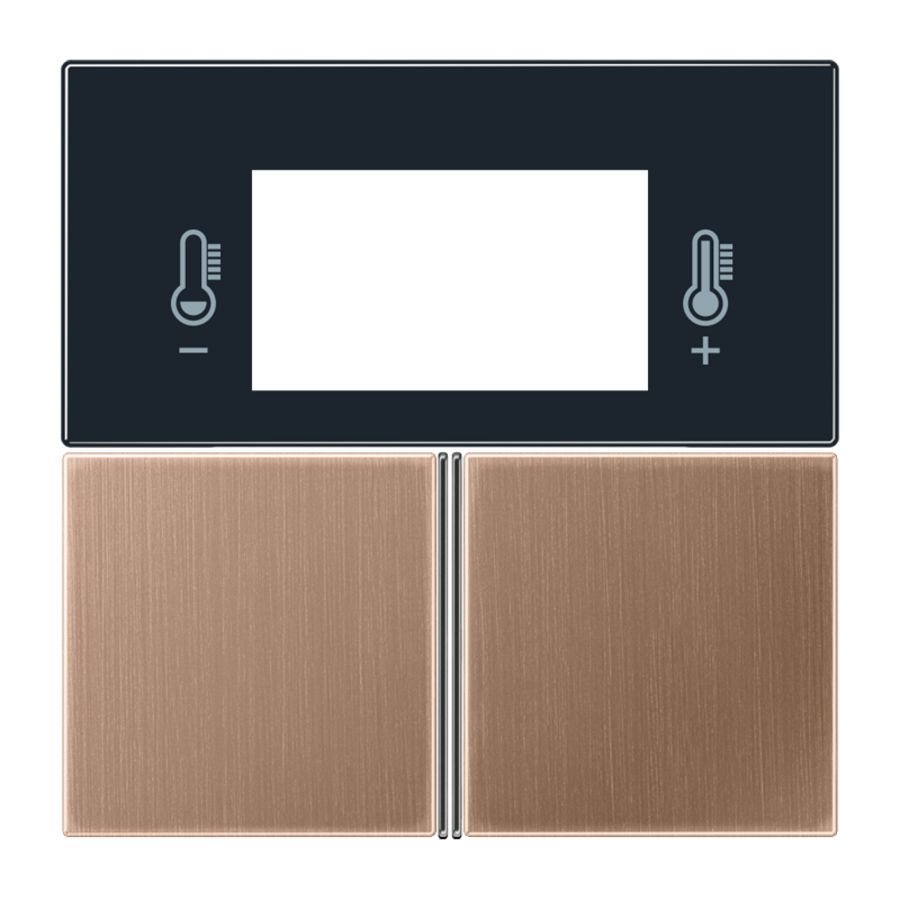 KNX RCD compact tastafd. LS brons