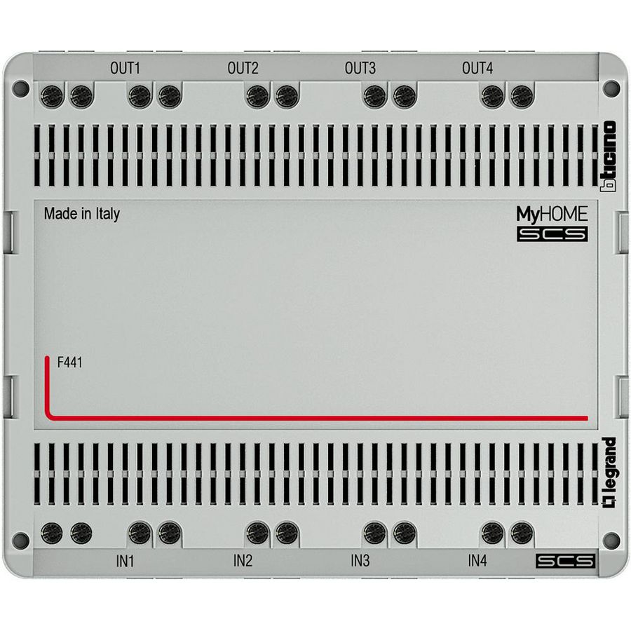 Videoverdeler 2-draads 6 din module